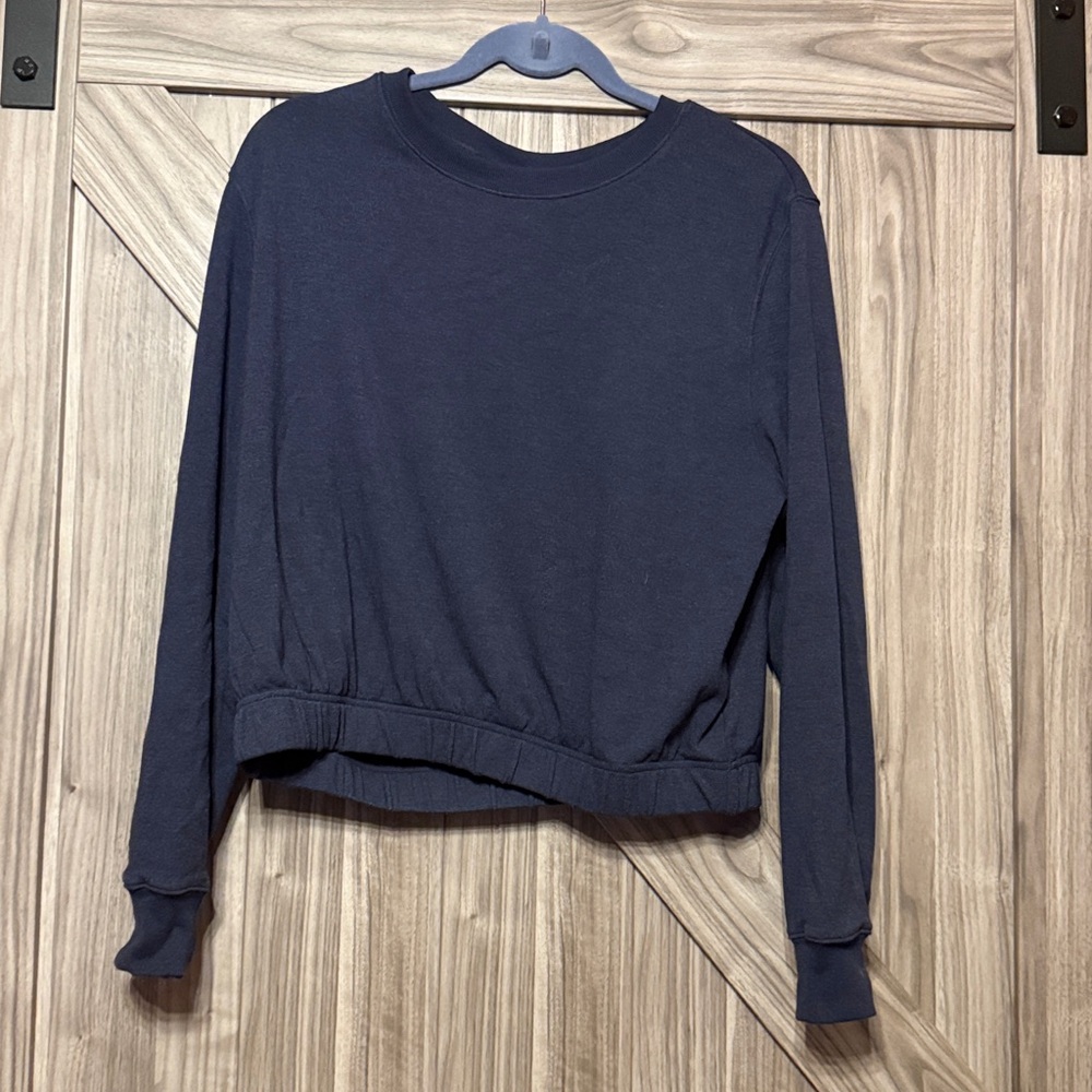 Senita Athletics Navy Crew Neck Top